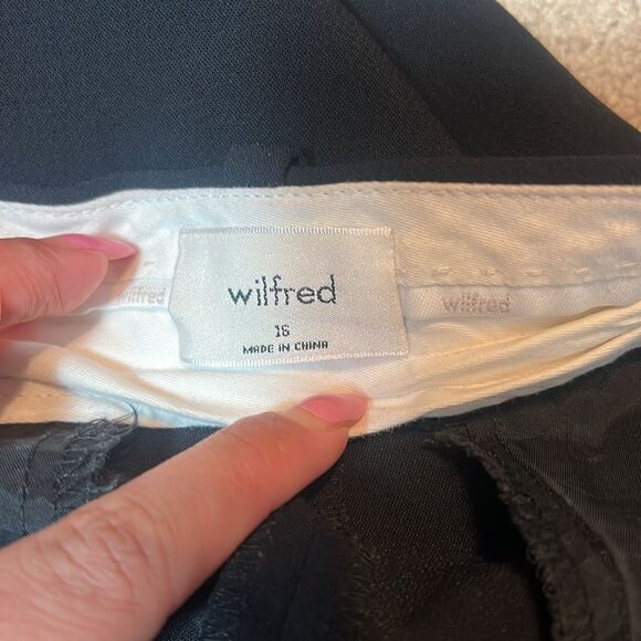 ARITZIA WILFRED EFFORTLESS PANTS - BLACK - 16 - Picture 7 of 7